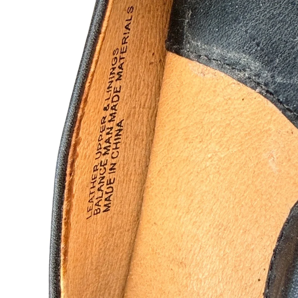 Born Mary Jane Flats Womens 7.5 Black Leather Comfort Shoes W31301 CKE9